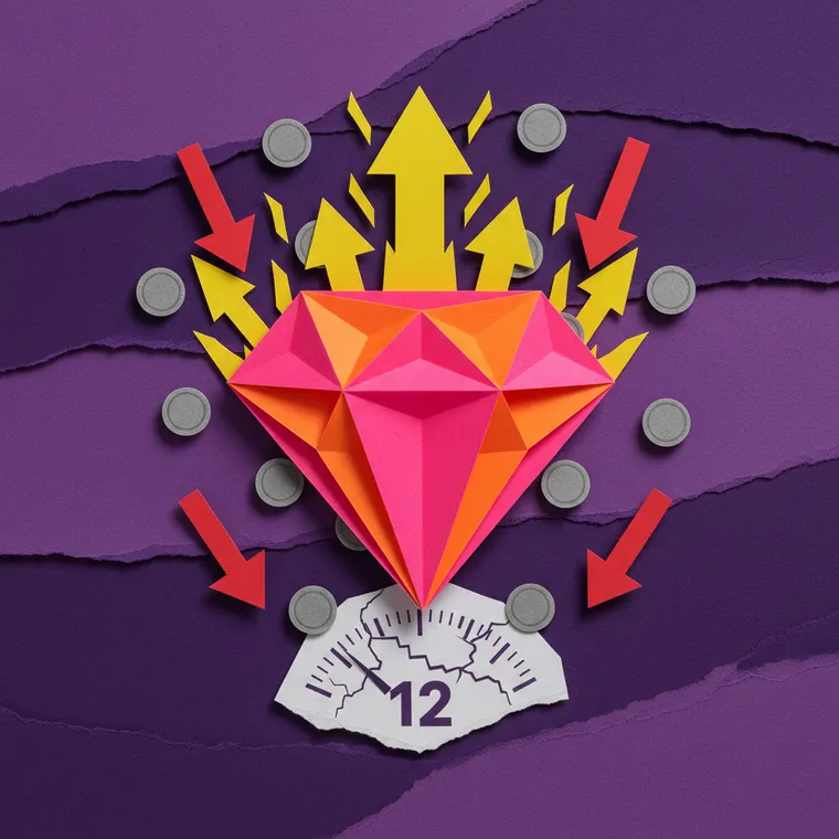 니어 프로토콜 NEAR 41% 급등 공포탐욕지수 12 극단적 공포장 AI 역행 상승 페이퍼컷 콜라주 일러스트레이션