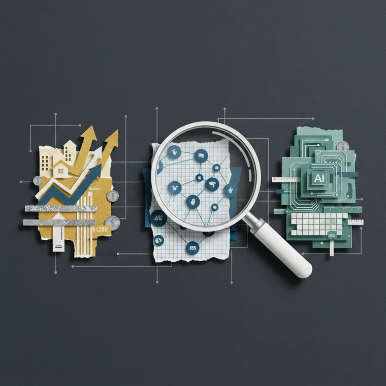 2026년 3대 메가 내러티브 RWA 토큰화 AI 크립토 탈중앙 파생상품 섹터 비교 일러스트