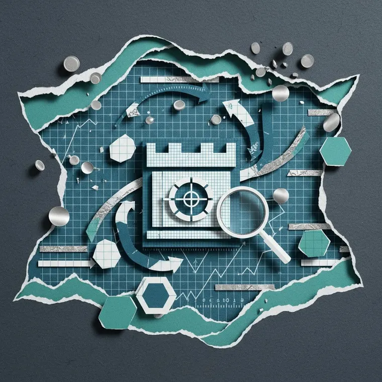 DeFi TVL $94B 조정 및 2026년 에어드랍 캘린더 분석 페이퍼컷 콜라주 일러스트레이션