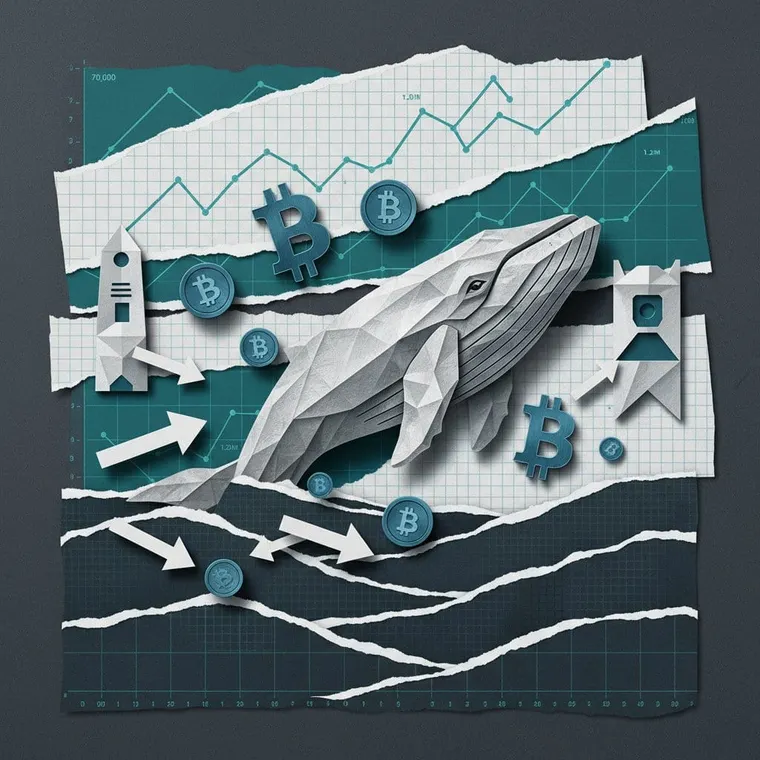 비트코인 온체인 고래 매집 거래소 잔고 감소 MVRV 바닥 신호 분석 2026 페이퍼컷 일러스트레이션