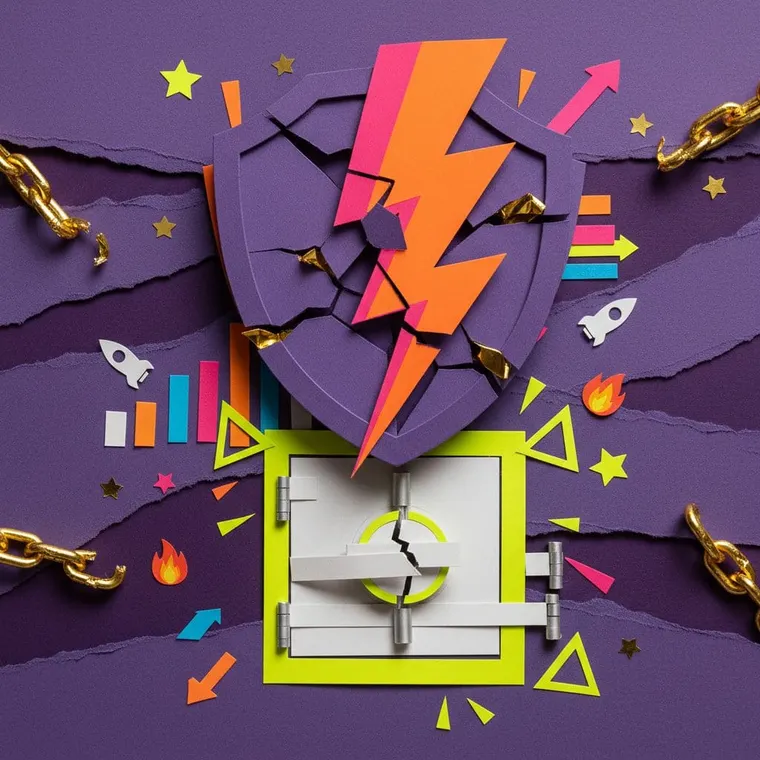 2026년 4월 크립토 해킹 사태 라자루스 그룹 DeFi 공격 경보 비상사태 페이퍼컷 콜라주 일러스트레이션