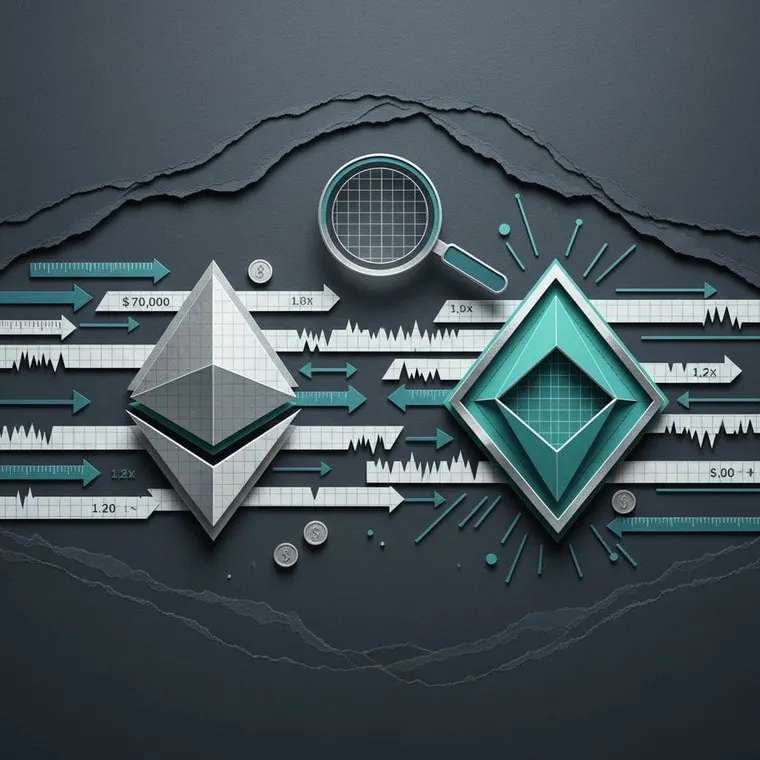 솔라나 이더리움 블록체인 비교 분석 2026 속도 수수료 TVL 개발자 생태계 페이퍼컷 일러스트레이션