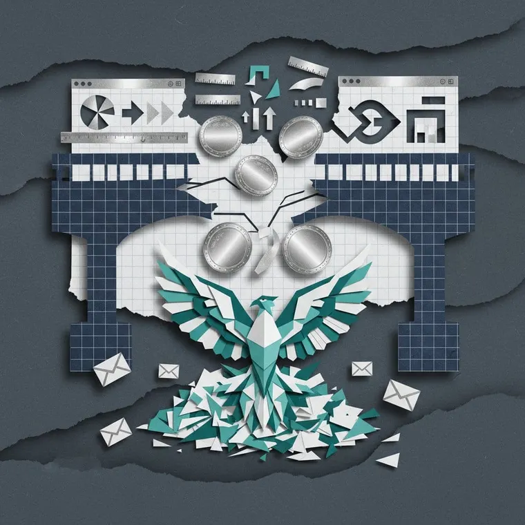 KelpDAO 해킹 이후 DeFi TVL 급락과 2026년 에어드랍 기회 분석 페이퍼컷 콜라주 일러스트레이션