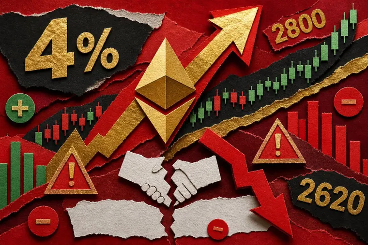 ETH is up 4% on a ceasefire that hasn't been signed