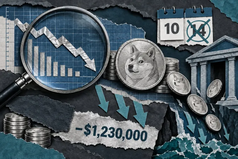 Cheapest Dogecoin ETF fee, still $1.23M in net outflows