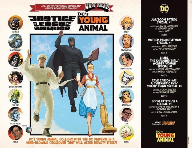 A page from Milk Wars, the big event for the Young Animal Line