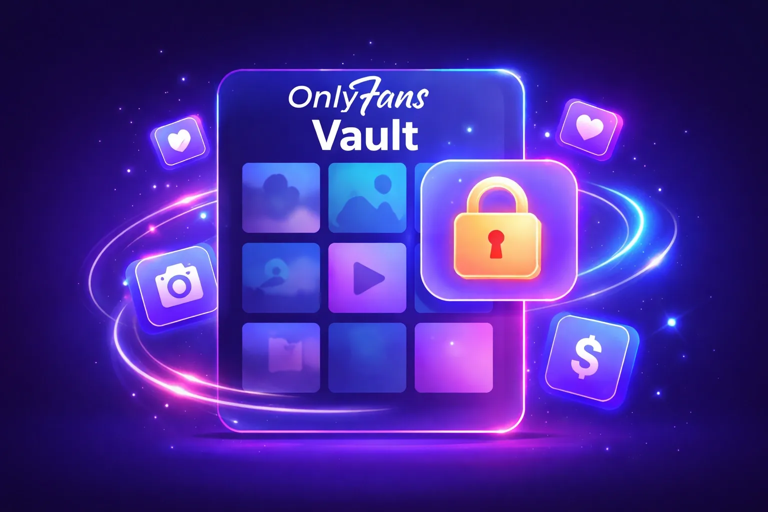 OnlyFans Vault feature guide 2026 - private media archive for photos videos and PPV content