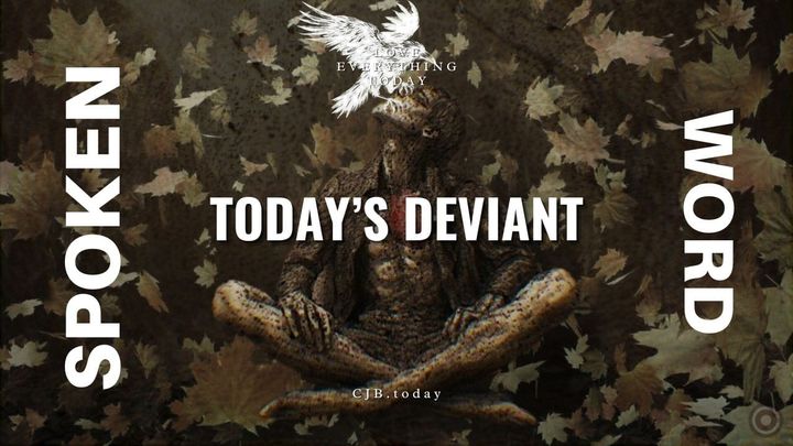 ART BY CJB OF A YOUNG MALE IN LOTUS SEATED POSITION WITH A WHITE CROW