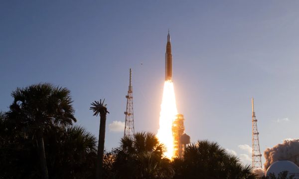 Artemis II lift off from the Kennedy Space Center in Florida. Picture from NASA.