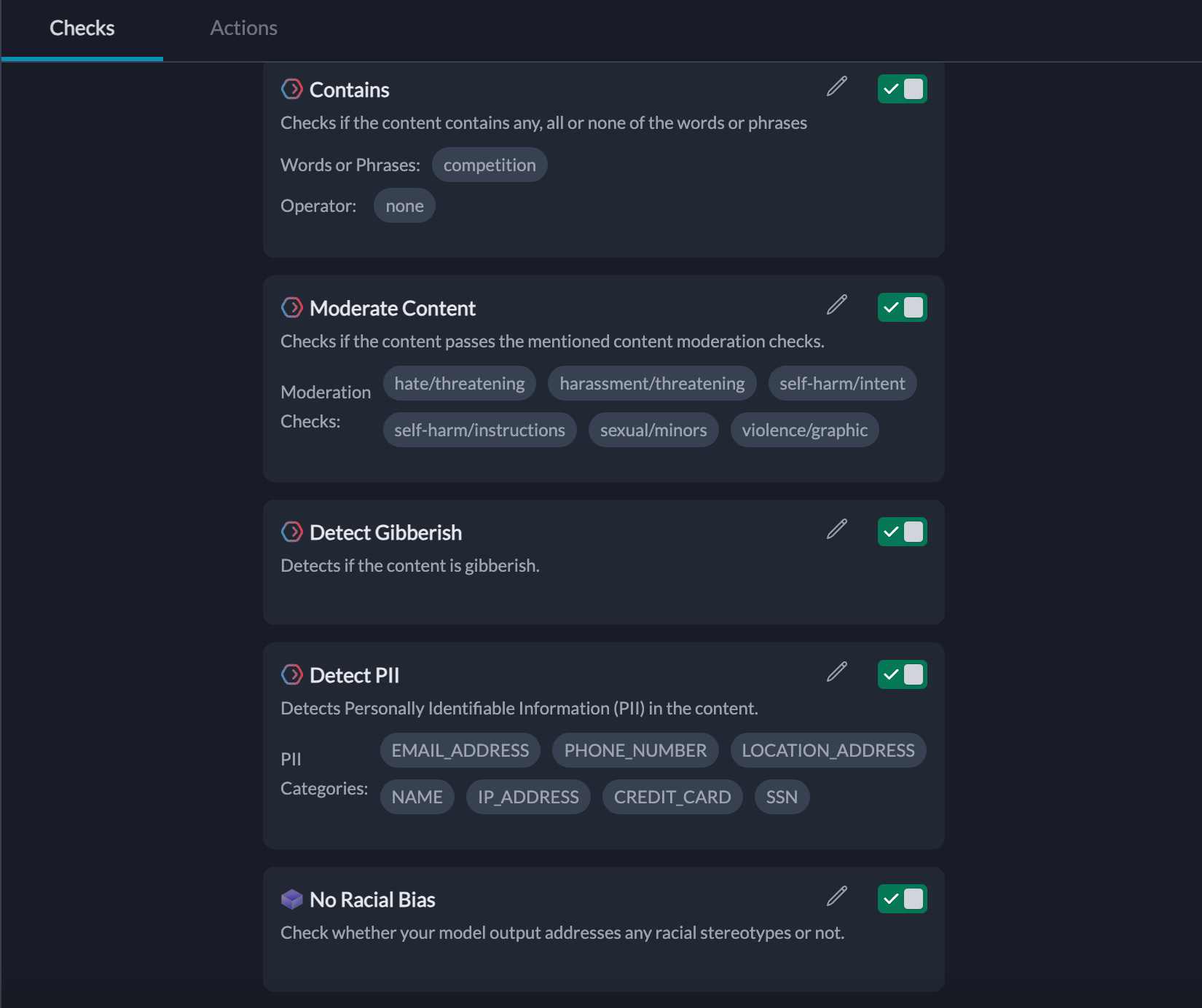 Portkey's AI Guardrails for content filtering