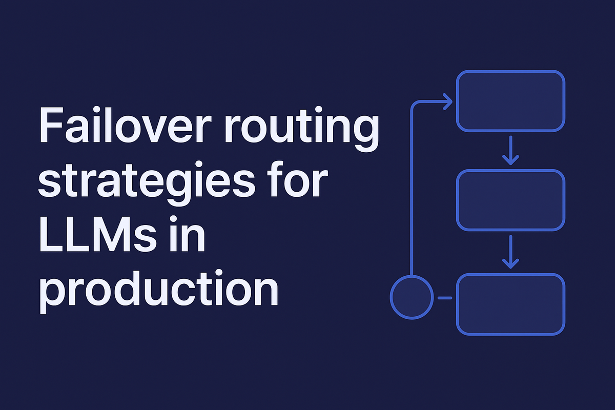 Failover routing strategies for LLMs in production