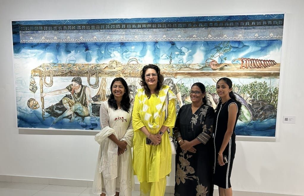 Bratin Khan and Anupama Alias Anil at Kalakriti Art Gallery, Hyderabad