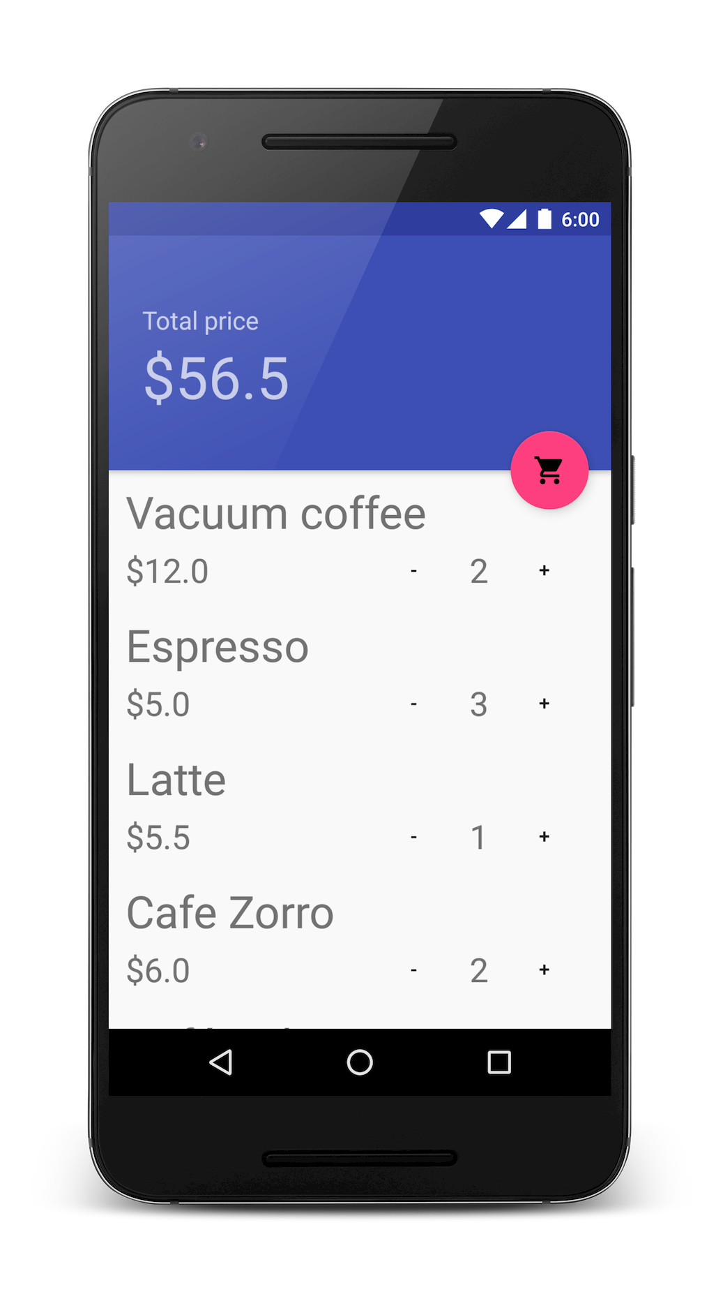Coffee order app