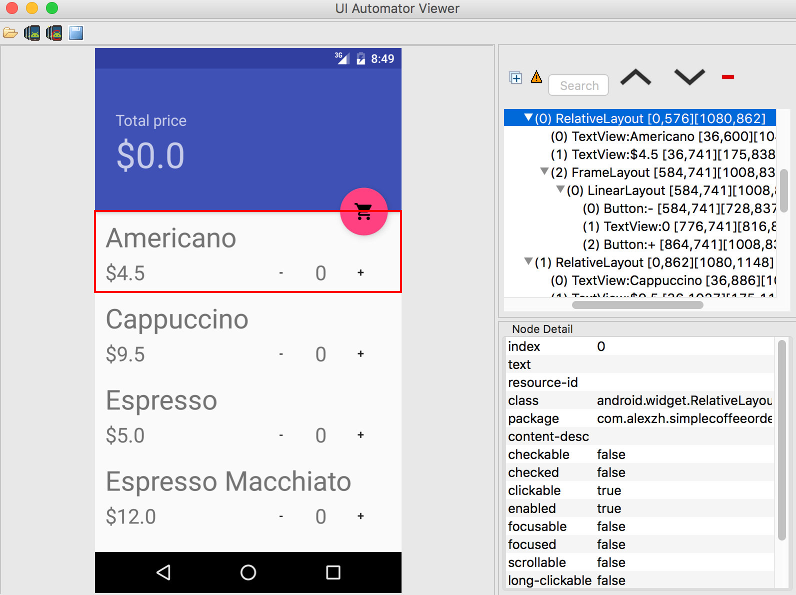 Demo app: UiCollection