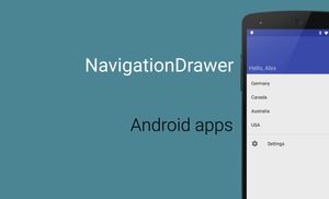 Navigation Drawer: Android design support library