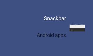 Snackbar: Android design support library
