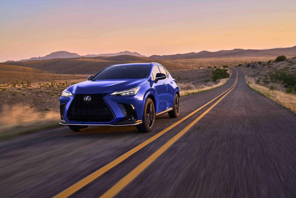 The all-new Lexus NX 450h is a stylish and sporty hybrid SUV that's perfect for the family.