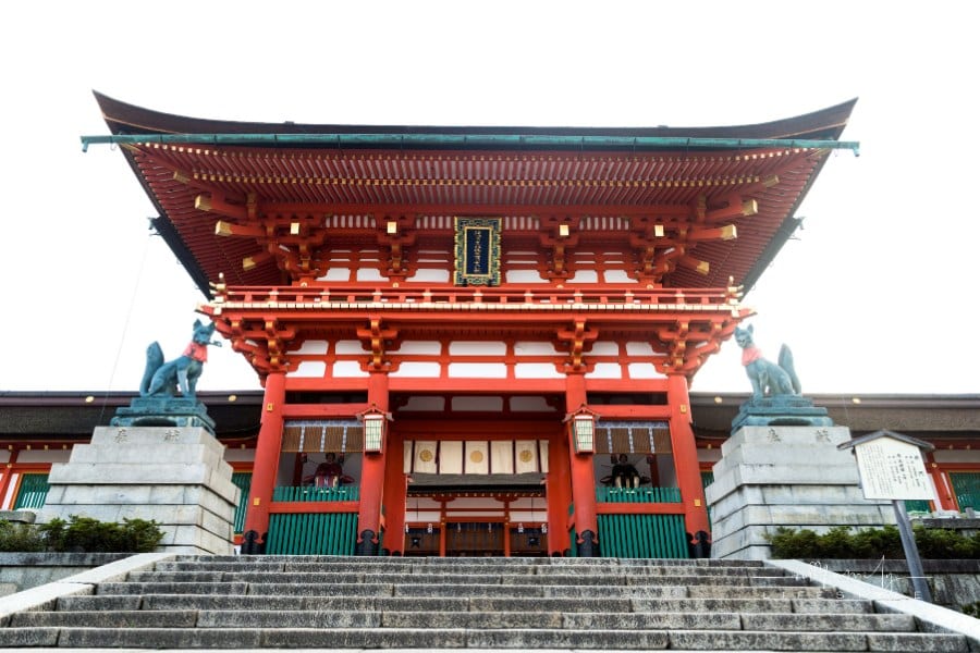 Red Torii of Fushimi in Japan