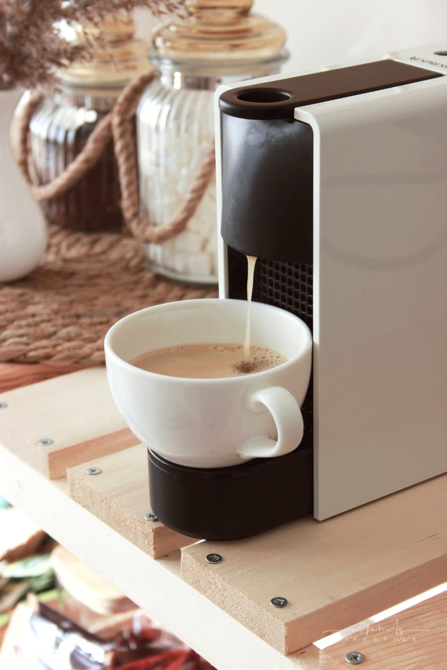 making coffee in k-cup coffee maker