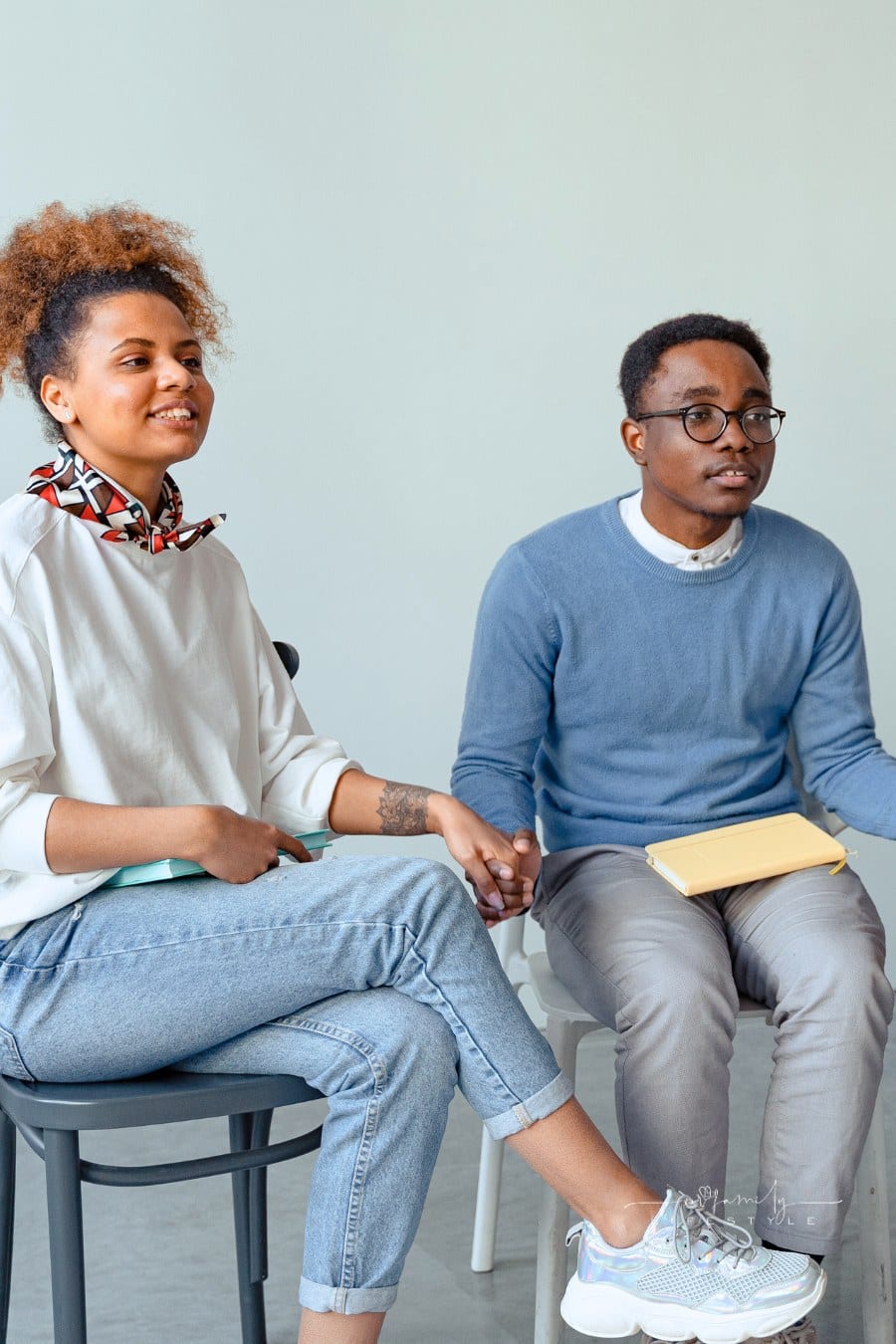 Couple in a Psychotherapy Session with a Psychologist