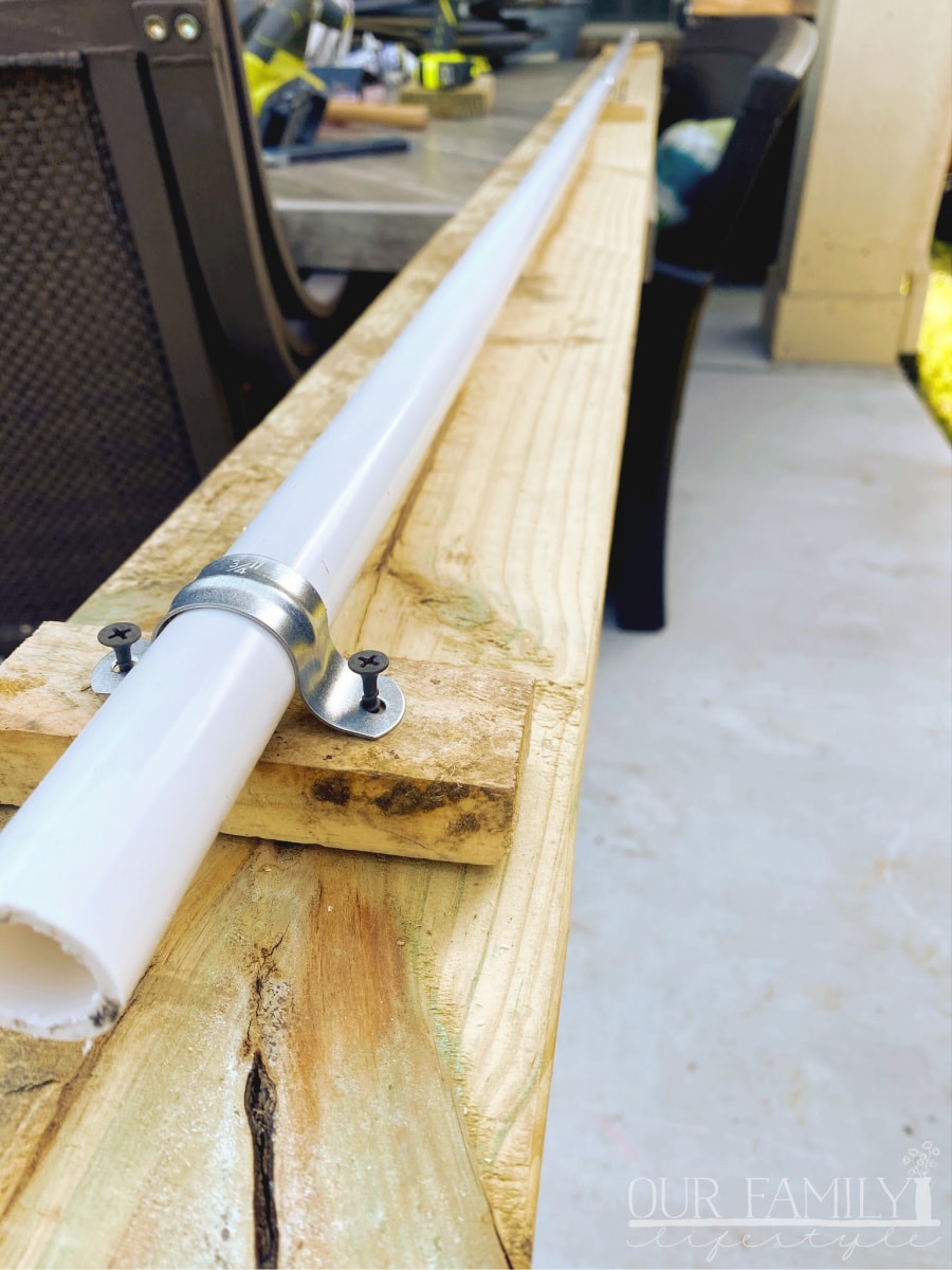 attach PVC pipe to header