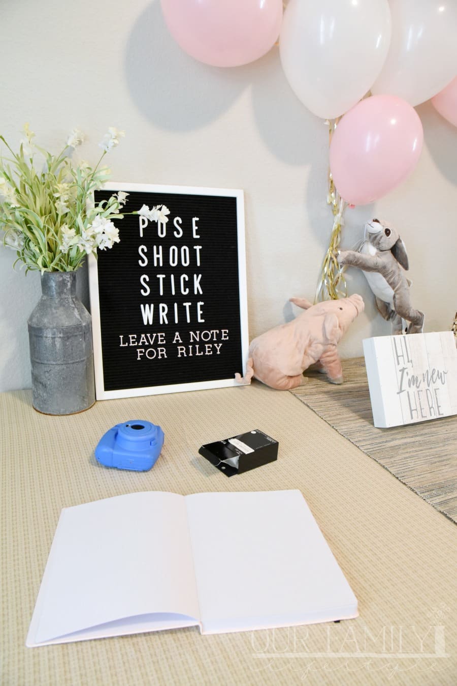 baby shower guest photo book
