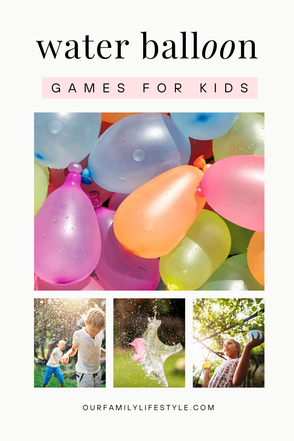 Backyard Water Balloon Games for Kids
