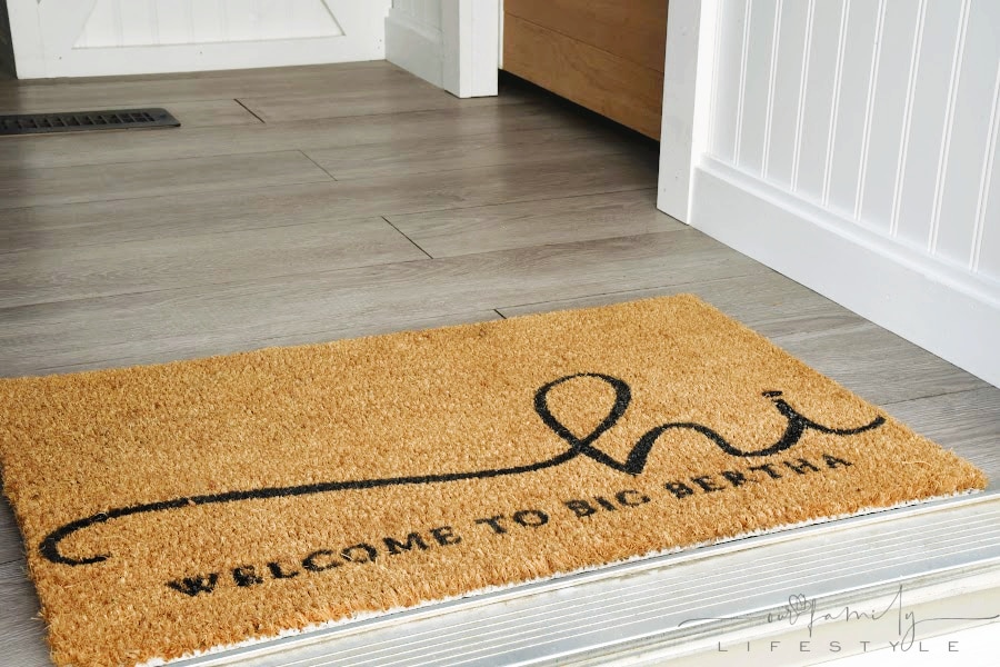 Big Bertha welcome mat