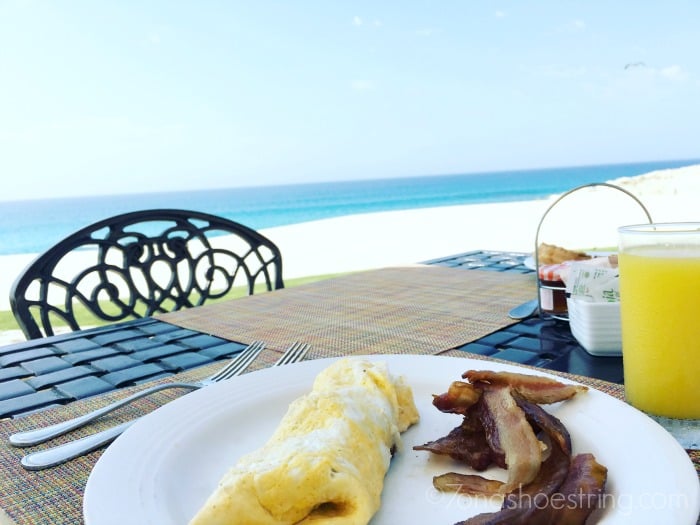 breakfast on beach Dreams Resorts