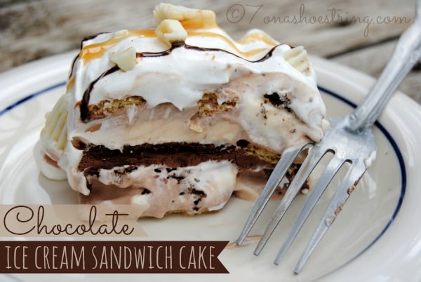 Chocolate Ice Cream Sandwich Cake