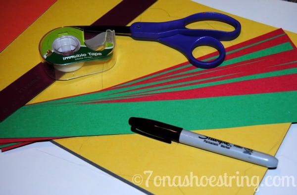 Christmas Countdown easy paper craft for kids