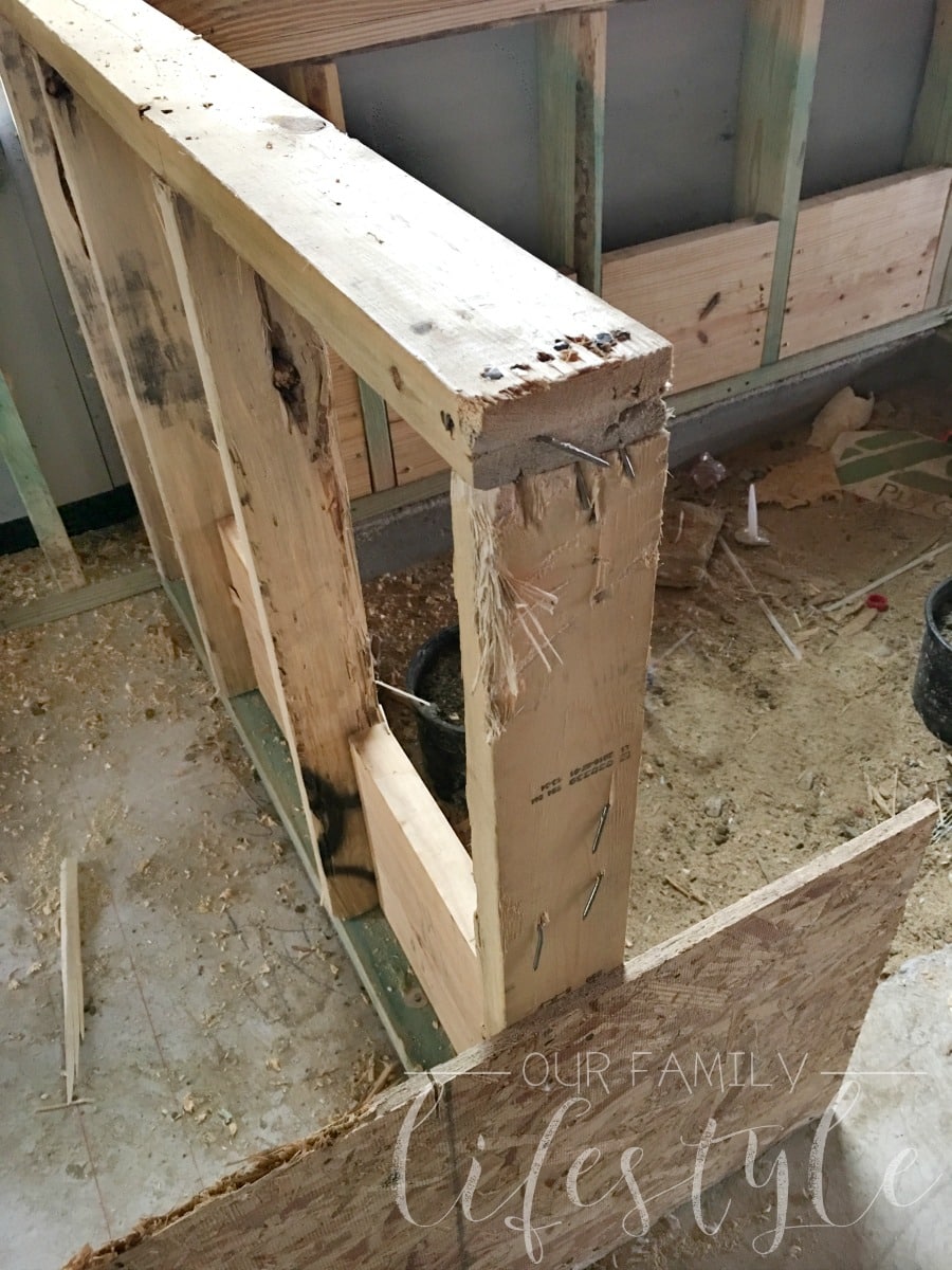 cracked studs in walls building a house