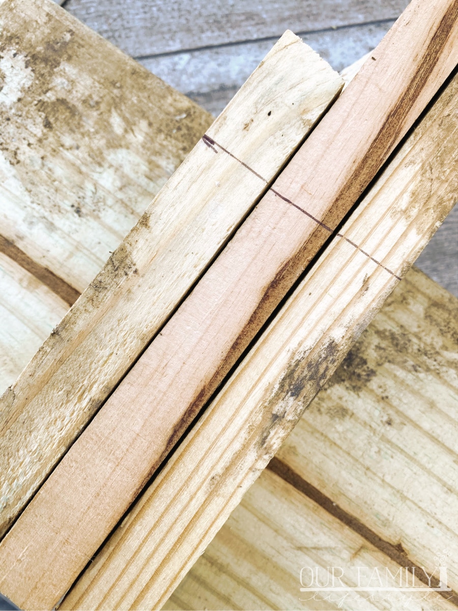 cut trim pieces for shims