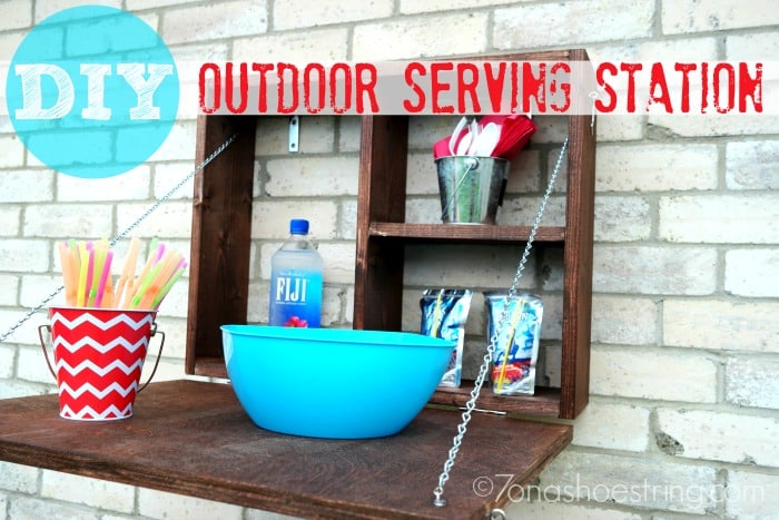 DIY Outdoor Serving Station #DIHWorkshops