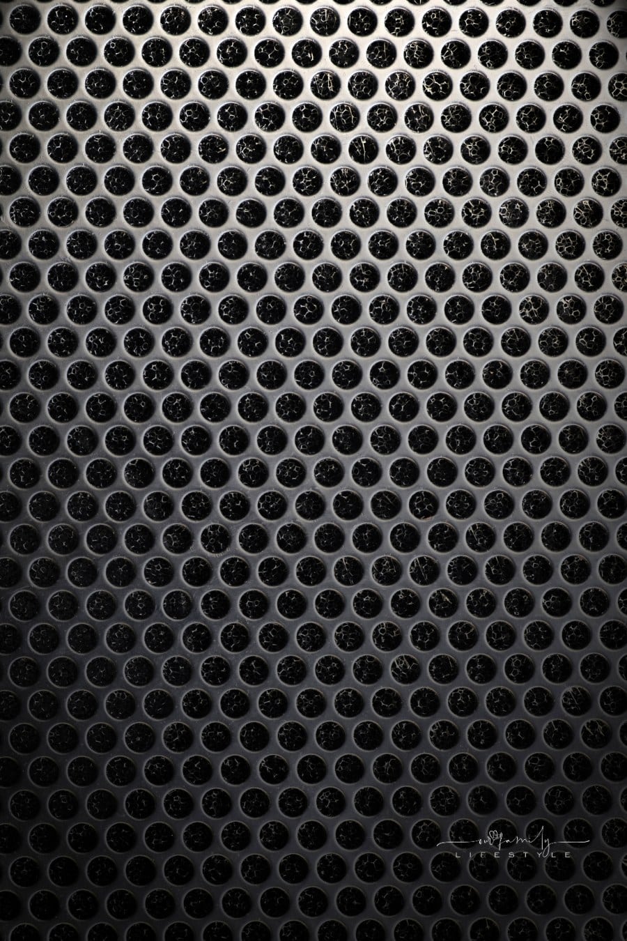 Black iron grid texture. Industrial background.