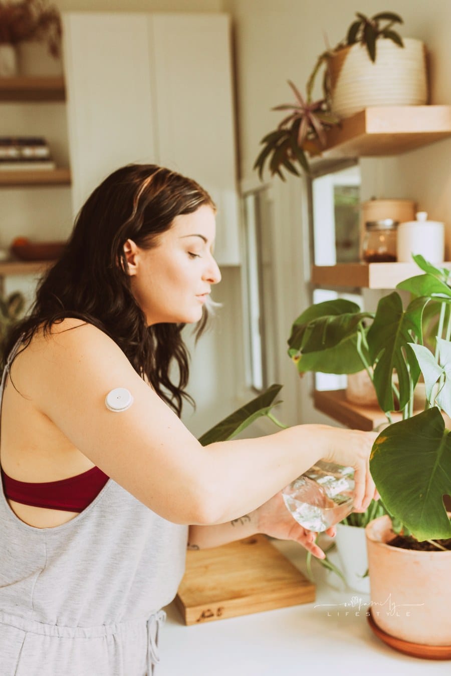 Woman with Diabetes at Home
