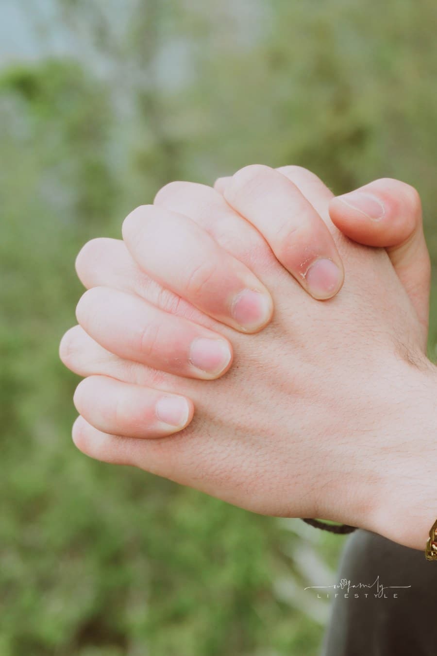 hands folded in prayer