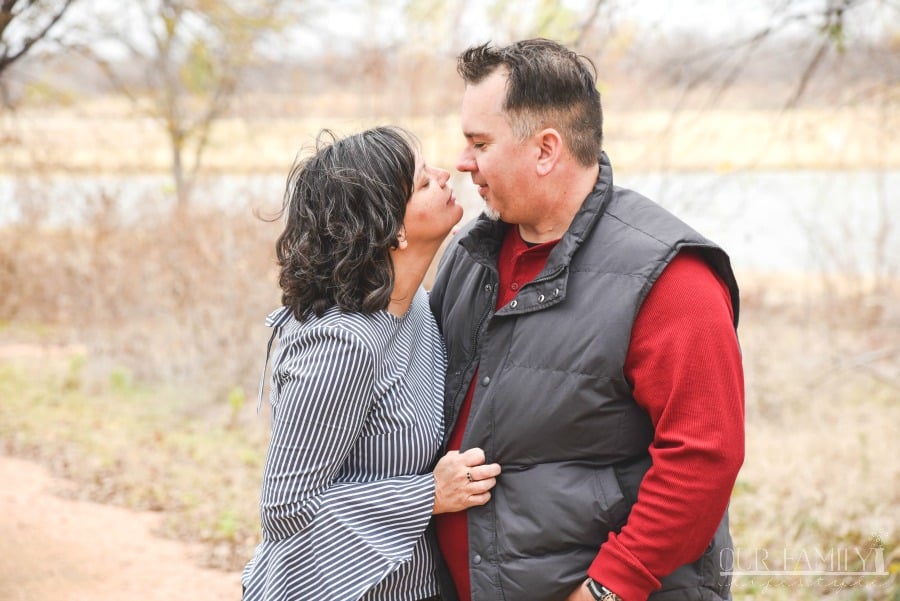 husband and wife pose