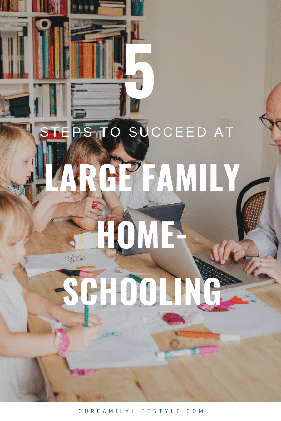 Five Steps to Succeed at Large Family Homeschooling