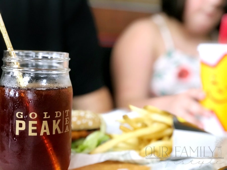 Gold Peak Tea at Carl's Jr