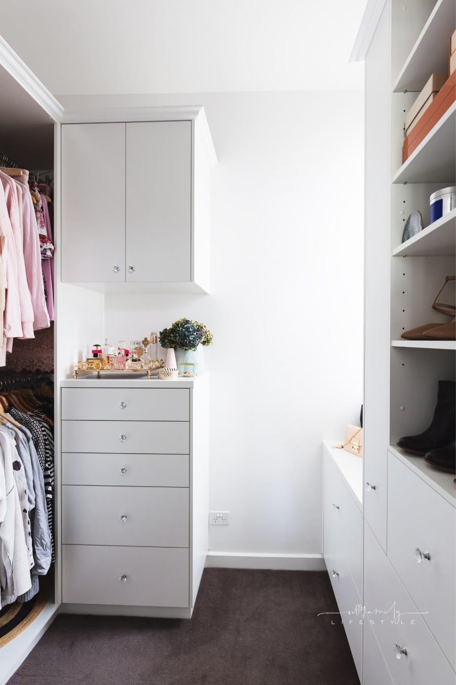 organized closet renovation to maximize storage