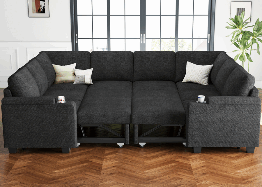 Vesper Cup Holder Pull-out Sofa