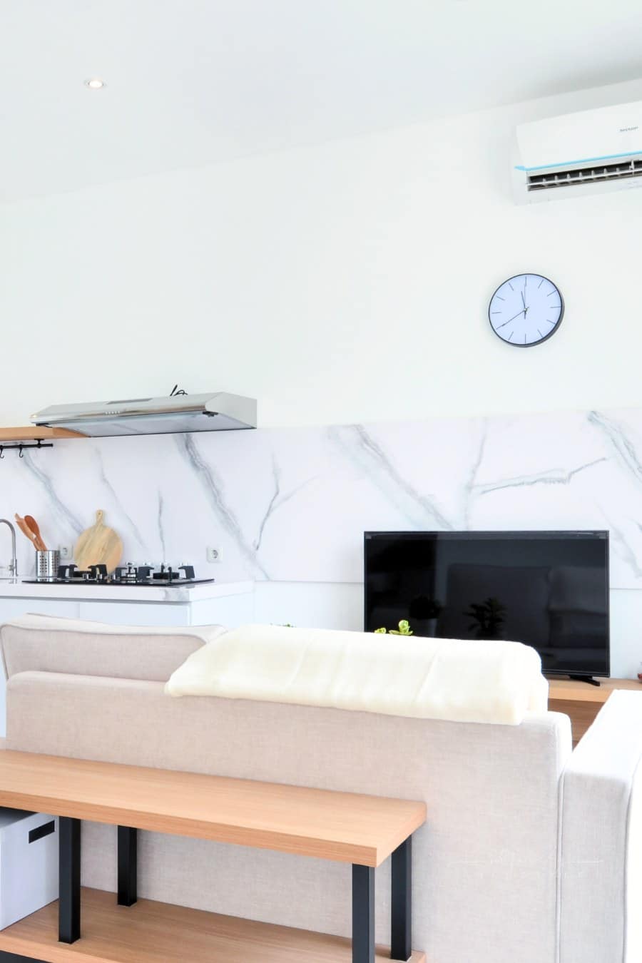 Wall Clock Near Inverter Air Conditioner