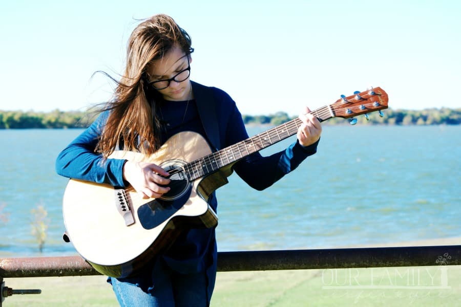 Jaden Faith Fender guitar