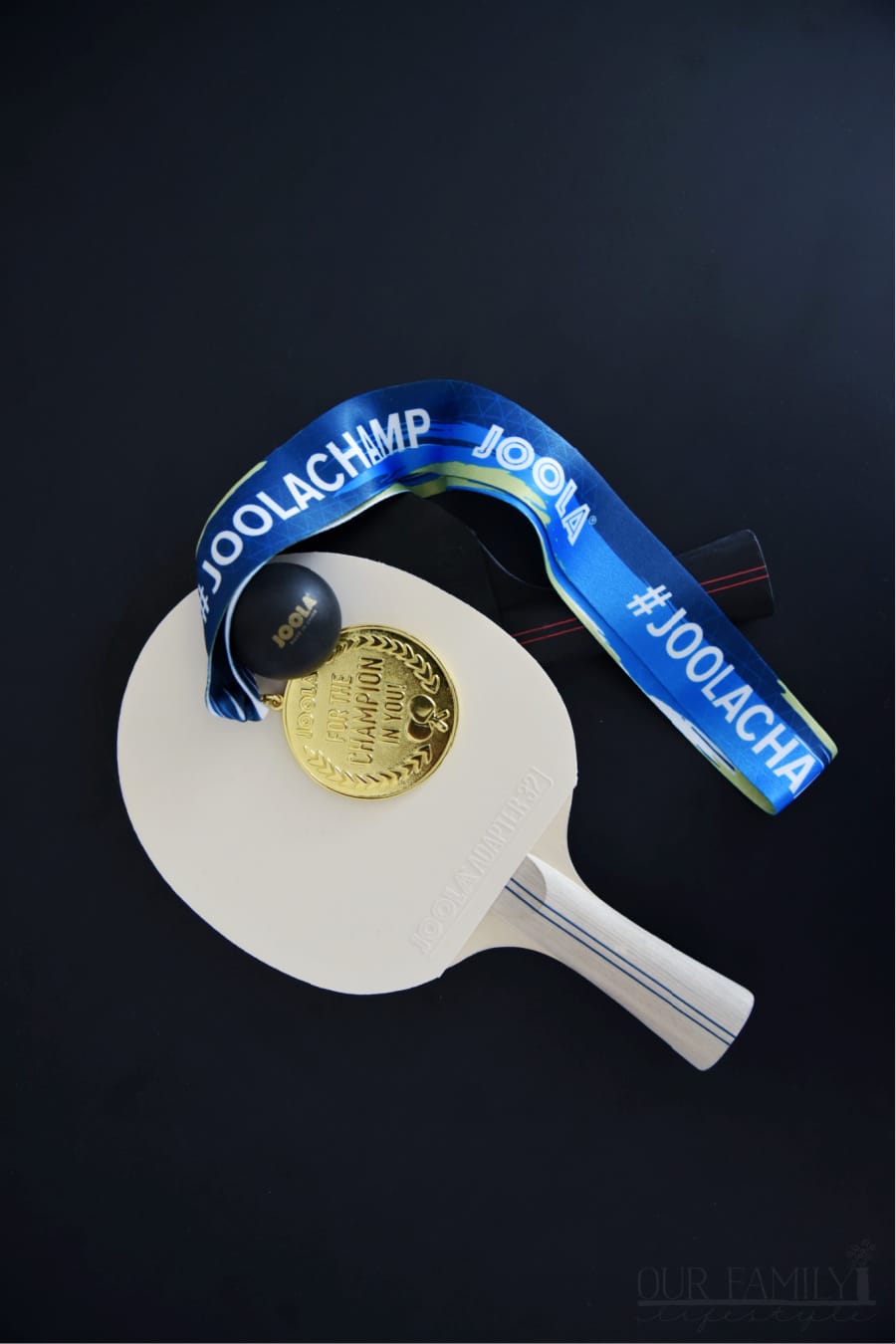 JOOLA Blizzard & Blackout Ping Pong Racket Set