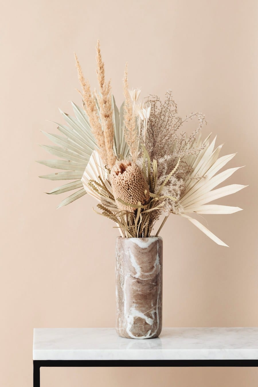Plant in Bespoke Vase on Table
