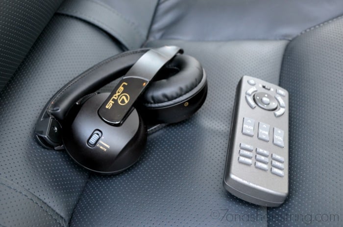 Lexus headphones and remote