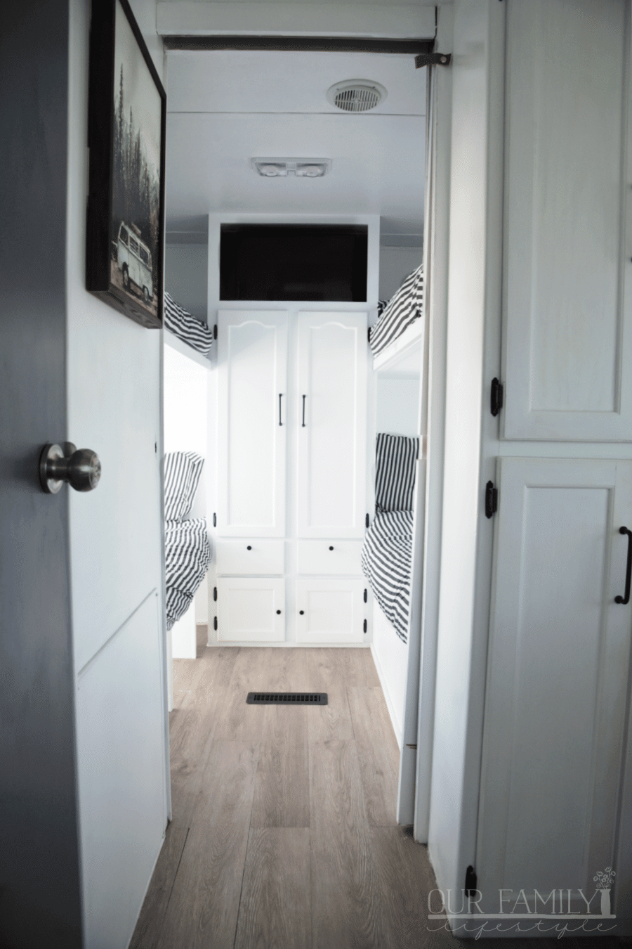 looking into bunkhouse