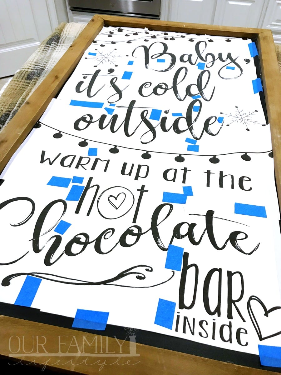 make your own chalkboard sign