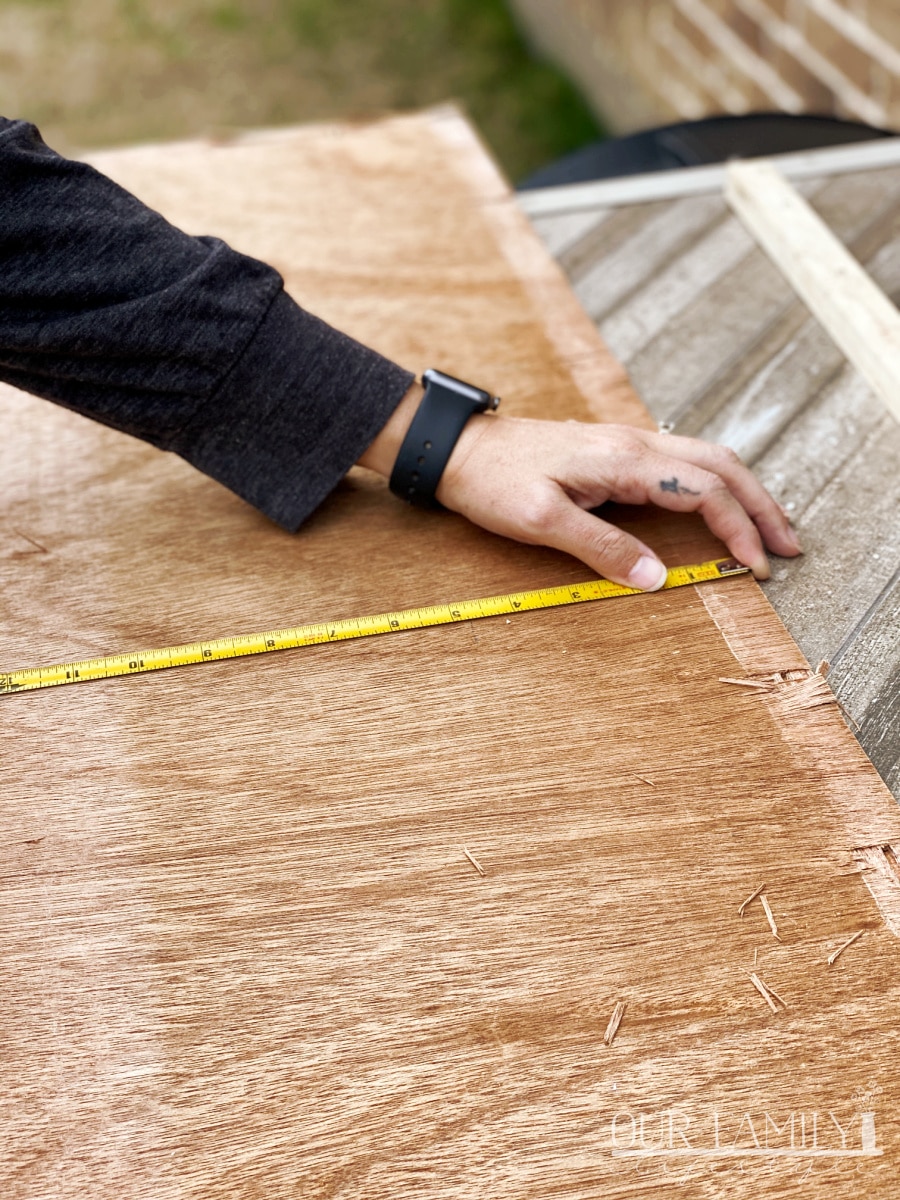 measure back of bench